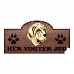 Her Vogter Jeg - Sticker - Spansk Mastiff
