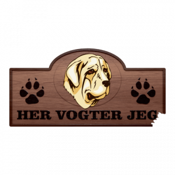 Her Vogter Jeg - Sticker - Spansk Mastiff