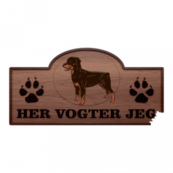 Her Vogter Jeg - Sticker - Smålandsstøver Her Vogter Jeg - Sticker - Smålandsstøver
