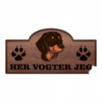 Her Vogter Jeg - Sticker - Slovakisk Støver