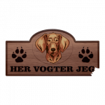 Her Vogter Jeg - Sticker - Slovakisk Ruhåret