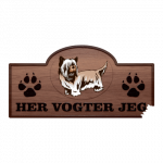 Her Vogter Jeg - Sticker - Skye Terrier