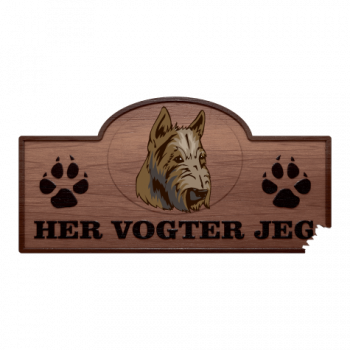 Her Vogter Jeg - Sticker - Skotsk Terrier