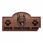 Her Vogter Jeg - Sticker - Shiloh Shepherd