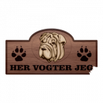 Her Vogter Jeg - Sticker - Shar Pei