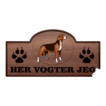 Her Vogter Jeg - Sticker - Serbisk Støver - Tricolor