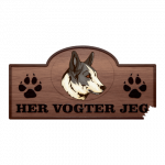 Her Vogter Jeg - Sticker - Seppala Sibirisk Slædehund