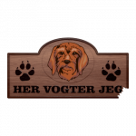 Her Vogter Jeg - Sticker - Segugio Italiano