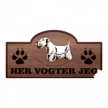 Her Vogter Jeg - Sticker - Sealyham Terrier Her Vogter Jeg - Sticker - Sealyham Terrier