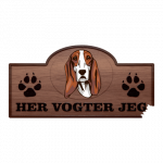 Her Vogter Jeg - Sticker - Schweizer Laufhund