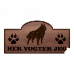 Her Vogter Jeg - Sticker - Schipperke