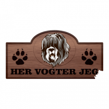Her Vogter Jeg - Sticker - Schapendoes