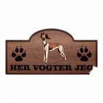 Her Vogter Jeg - Sticker - Saluki