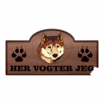 Her Vogter Jeg - Sticker - Sakhalin Husky