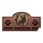 Her Vogter Jeg - Sticker - Saint Usuge Spaniel