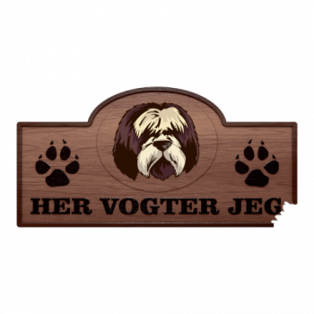 Her Vogter Jeg - Sticker - Rumænsk Hyrdehund (Mioritic)