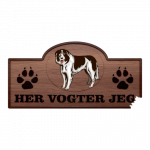 Her Vogter Jeg - Sticker - Rumænsk Hyrdehund (Bucovina)