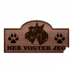 Her Vogter Jeg - Sticker - Riesenschnauzer