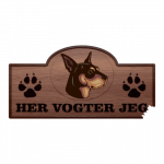 Her Vogter Jeg - Sticker - Ratonero Valenciano