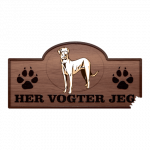 Her Vogter Jeg - Sticker - Rajapalayamhund