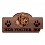 Her Vogter Jeg - Sticker - Pudelpointer