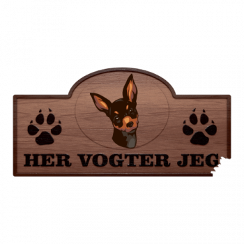 Her Vogter Jeg - Sticker - Prazsky Krysarik