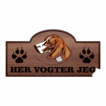 Her Vogter Jeg - Sticker - Posavac Hound