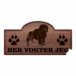 Her Vogter Jeg - Sticker - Portugisisk Vandhund