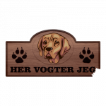 Her Vogter Jeg - Sticker - Portugisisk Pointer