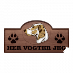 Her Vogter Jeg - Sticker - Porcelaine