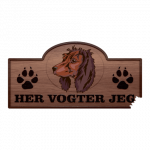 Her Vogter Jeg - Sticker - Pont-Audemer Spaniel