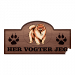 Her Vogter Jeg - Sticker - Pomeranian