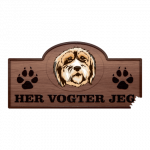 Her Vogter Jeg - Sticker - Polski Owczarek Nizinny