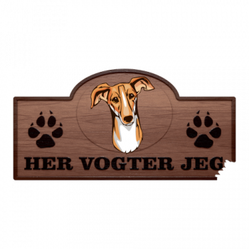 Her Vogter Jeg - Sticker - Polsk Greyhound