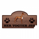 Her Vogter Jeg - Sticker - Podenco Canario