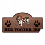 Her Vogter Jeg - Sticker - Petit Basset Griffon Vendeen