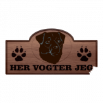 Her Vogter Jeg - Sticker - Patterdale Terrier