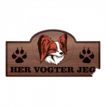 Her Vogter Jeg - Sticker - Papillon