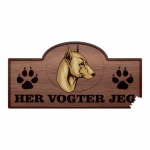 Her Vogter Jeg - Sticker - Old English Terrier