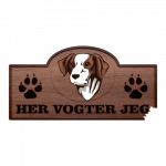 Her Vogter Jeg - Sticker - Old Croatian Sighthound
