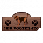 Her Vogter Jeg - Sticker - Odderhund