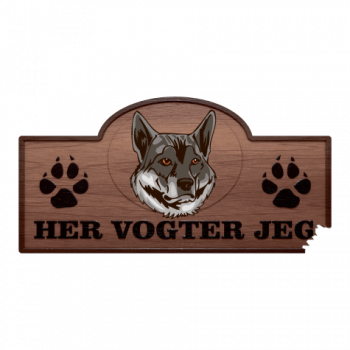 Her Vogter Jeg - Sticker - Northern Inuit