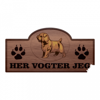 Her Vogter Jeg - Sticker - Norfolk Terrier
