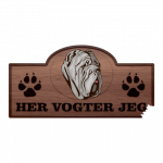 Her Vogter Jeg - Sticker - Neapolitansk  Mastiff