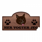 Her Vogter Jeg - Sticker - Mudi