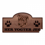 Her Vogter Jeg - Sticker - Mountain Cur