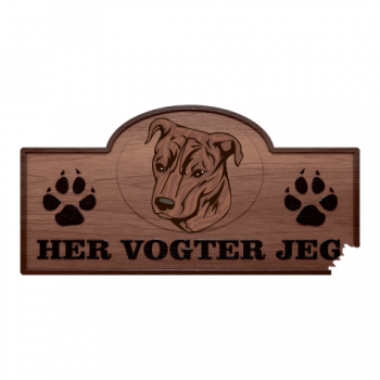 Her Vogter Jeg - Sticker - Mountain Cur