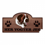 Her Vogter Jeg - Sticker - Moskva Vagthund