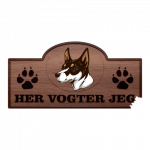 Her Vogter Jeg - Sticker - Miniature Fox Terrier