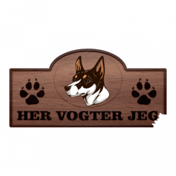 Her Vogter Jeg - Sticker - Miniature Fox Terrier